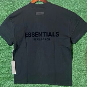 Fear of God Essentials Men's Black Logo Tee